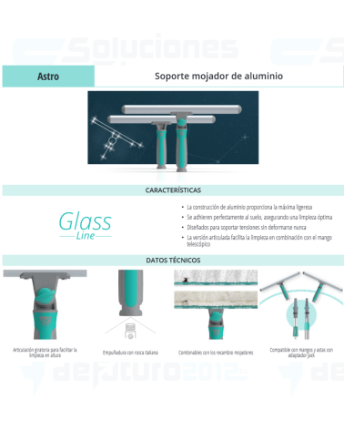 SOPORTE MOJADOR ASTRO ARTICULADO EN ALUMINIO