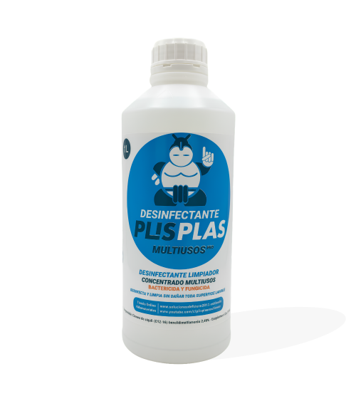 Botella 1 L Desinfectante Plis Plas Multiusos Pro uso público general bactericida y fungicida