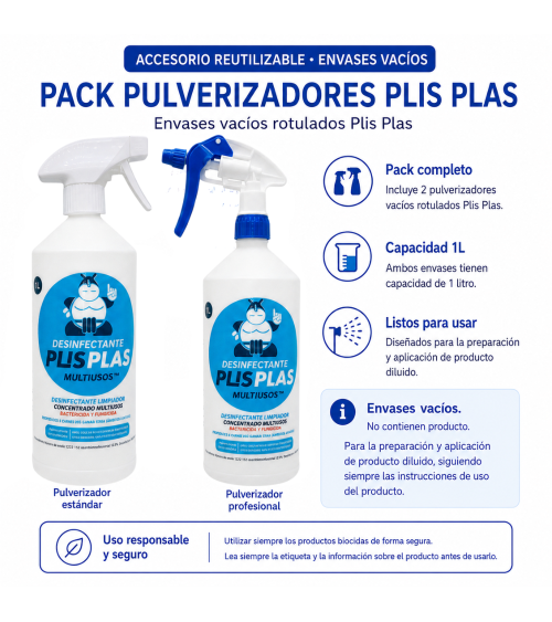 Infografía del pack de pulverizador estándar Canyon T95 y pulverizador profesional Canyon CHS-3A con botellas