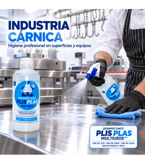 PLIS PLAS Multiusos Pro para desinfección profesional en industria cárnica