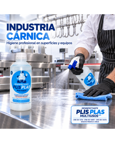 PLIS PLAS Multiusos Pro para desinfección profesional en industria cárnica