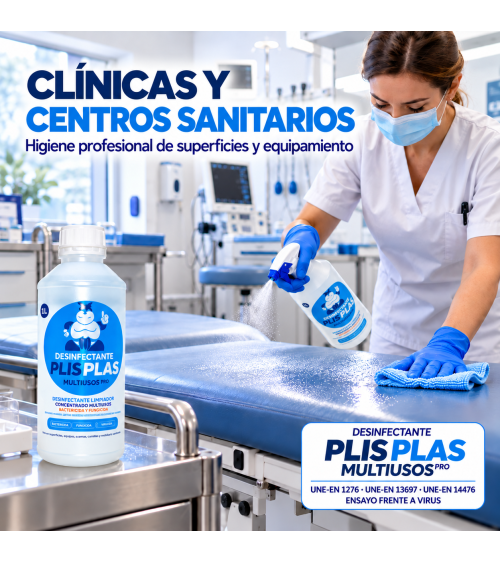 PLIS PLAS Multiusos Pro para uso profesional en clínicas y centros sanitarios