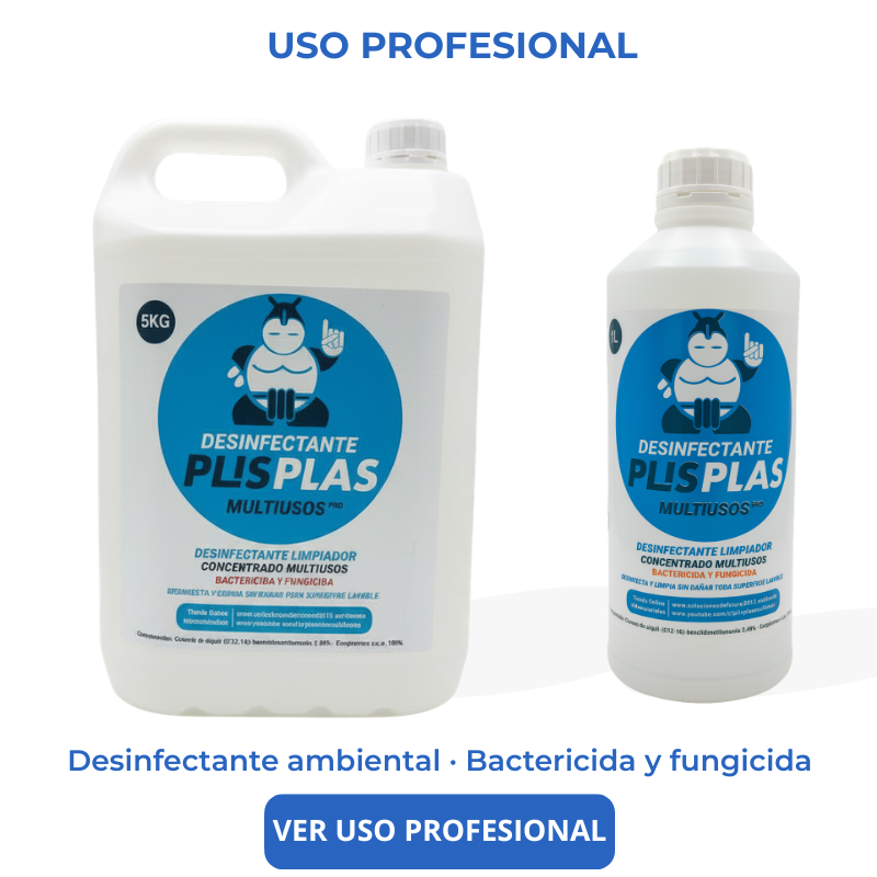 Desinfectante Plis Plas Multiusos Pro uso profesional bactericida y fungicida
